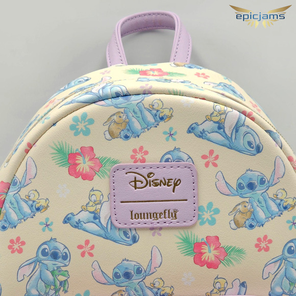 Loungefly Disney Stitch & Ducks Beach Mini Backpack New - Picture 7 of 7